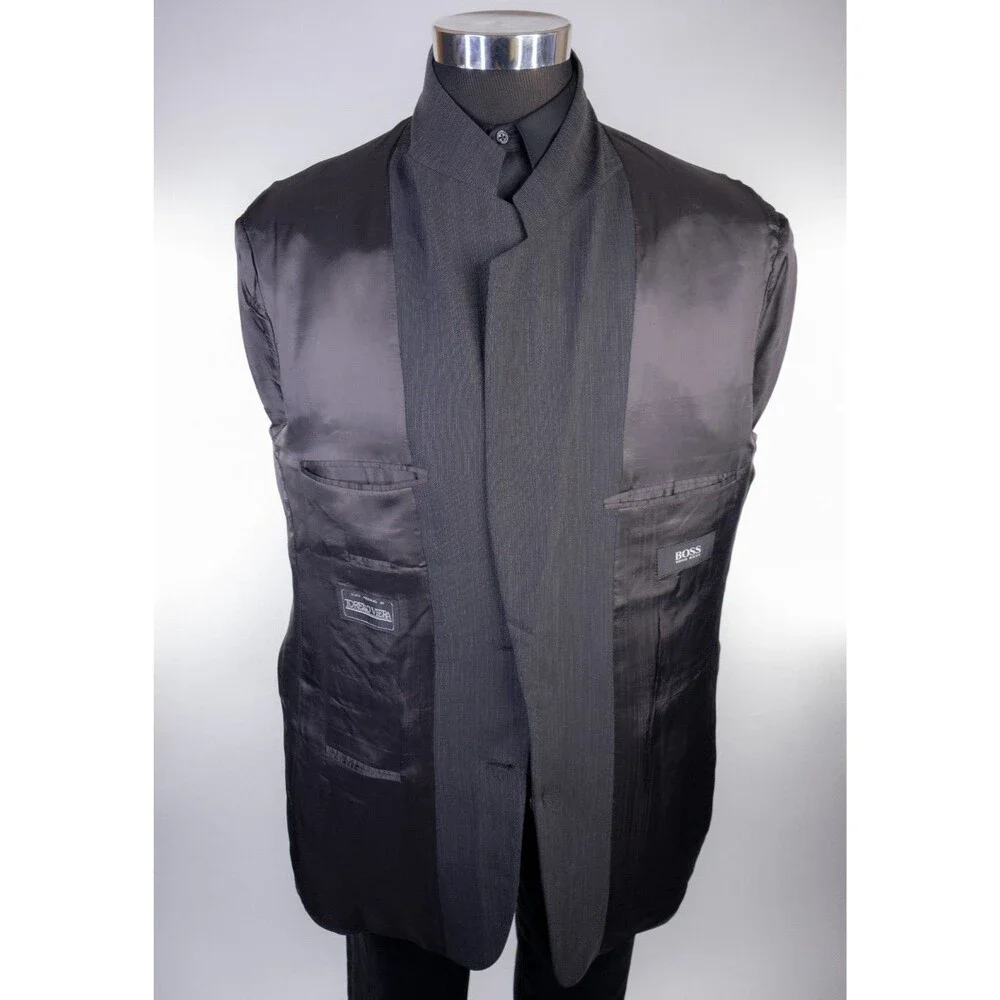 Hugo Boss APOLLO Blazer Sport Coat Men’s 44R Gray Wool 2-Button Jacket USA VTG
